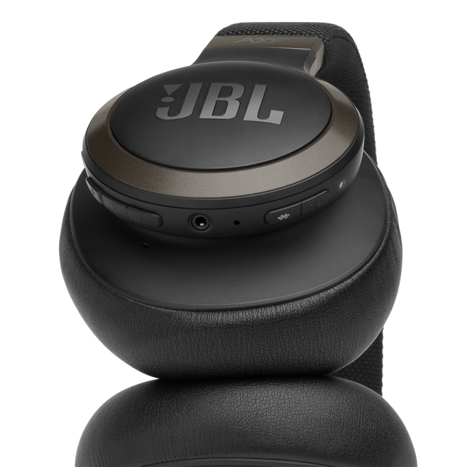 JBL Live 650BTNC - Black - Wireless Over-Ear Noise-Cancelling Headphones - Detailshot 2 image number null